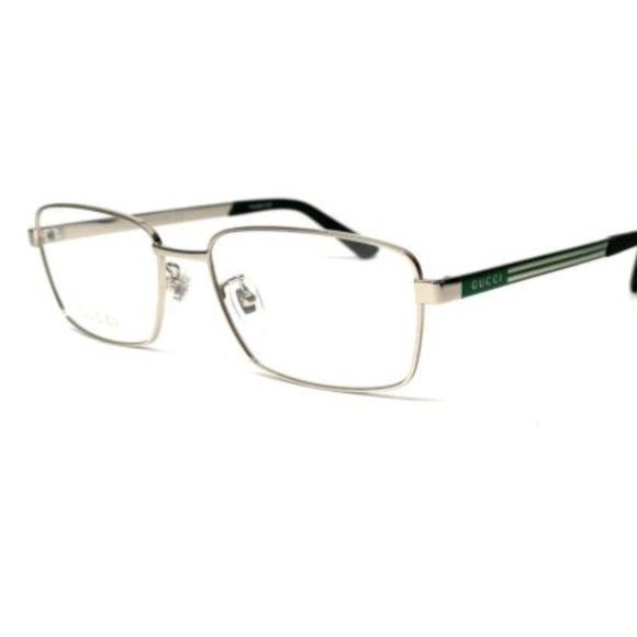 Gucci Men's Silver Grey Eyeglasses!